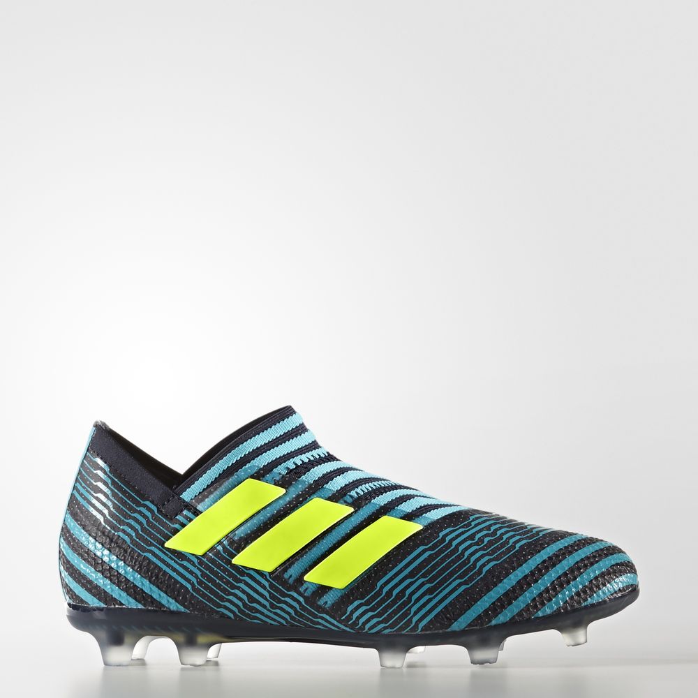 Adidas Nemeziz 17+ 360 Agility Firm Ground - ποδοσφαιρικα παπουτσια για αγορια - Κίτρινα/Μπλε,Μέγεθο